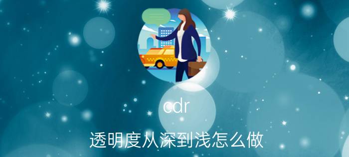 cdr 透明度从深到浅怎么做 cdr背景虚化透明度怎么调？